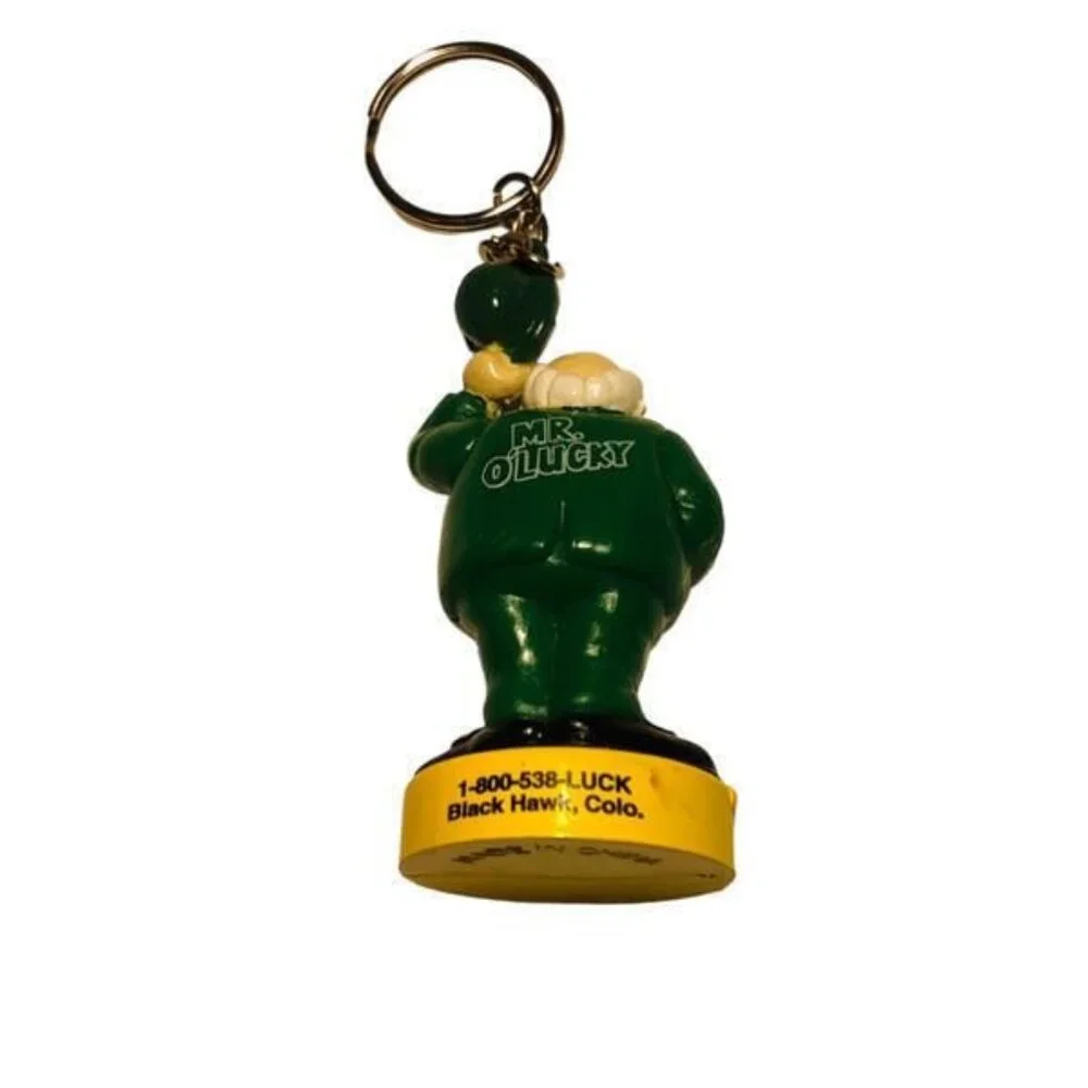Vintage Mr. O’Lucky Fitzgeralds Casino Blackhawk, Colorado Keychain Keyring